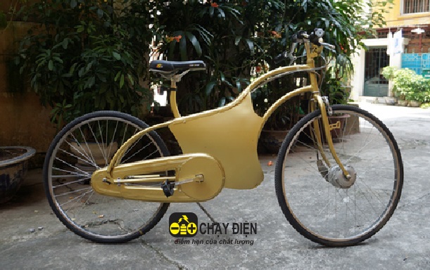 Xe đạp điện tự chế bằng nhôm